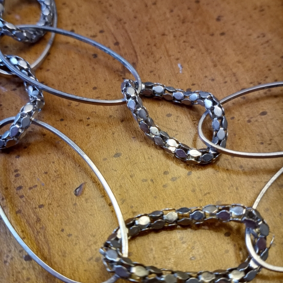 Silver Toned Chain Necklace - Picture 3 of 5